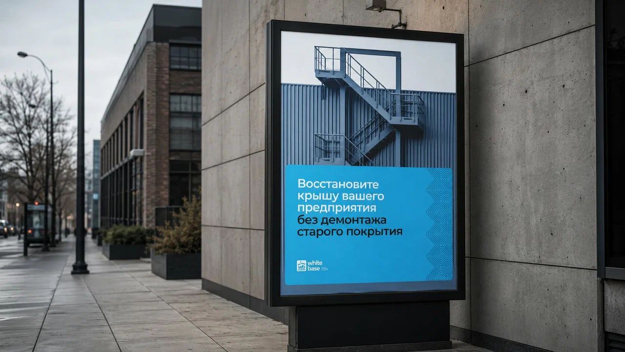 Название компании на билборде