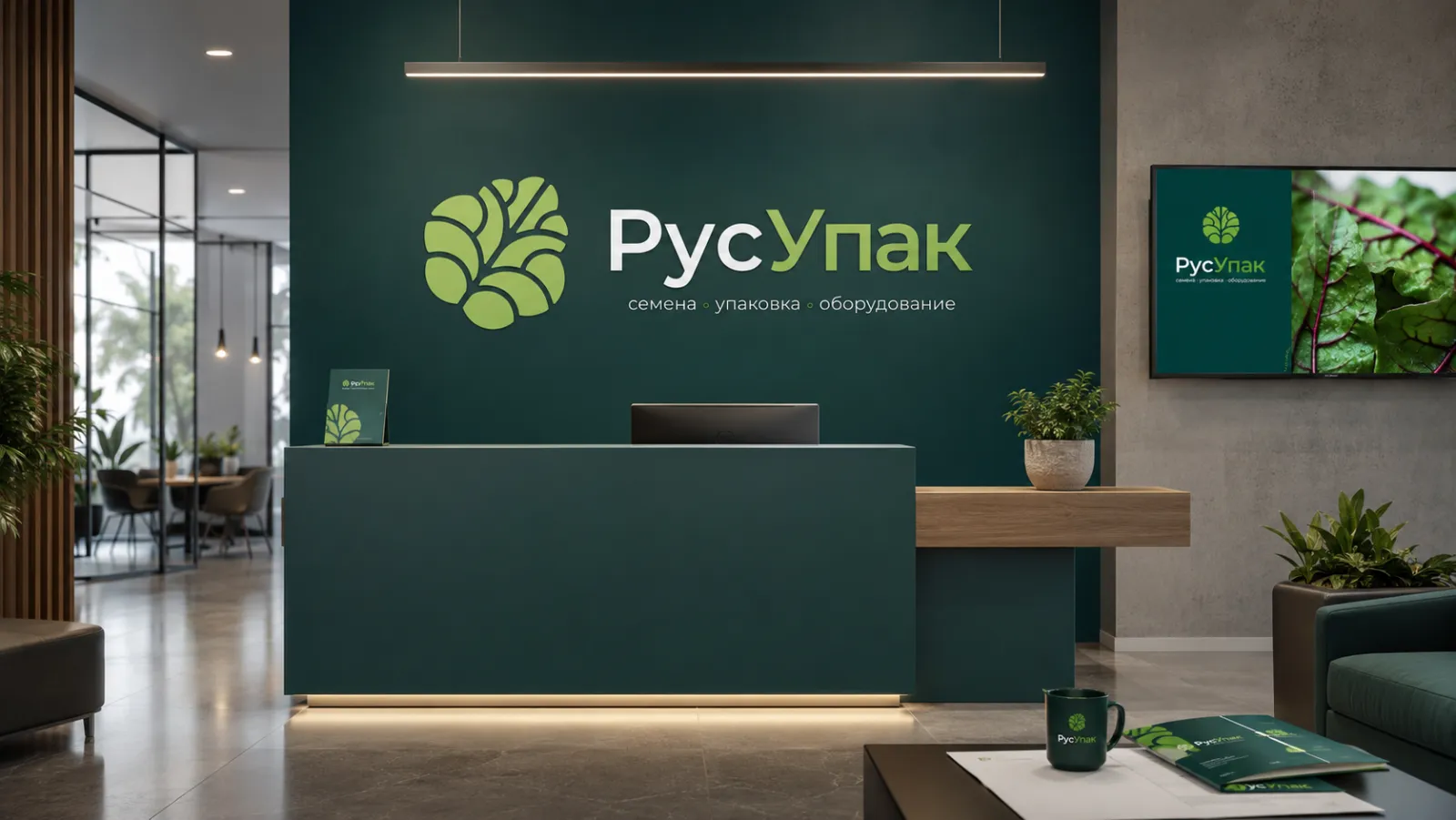 Офис РусУпак после обновления бренда